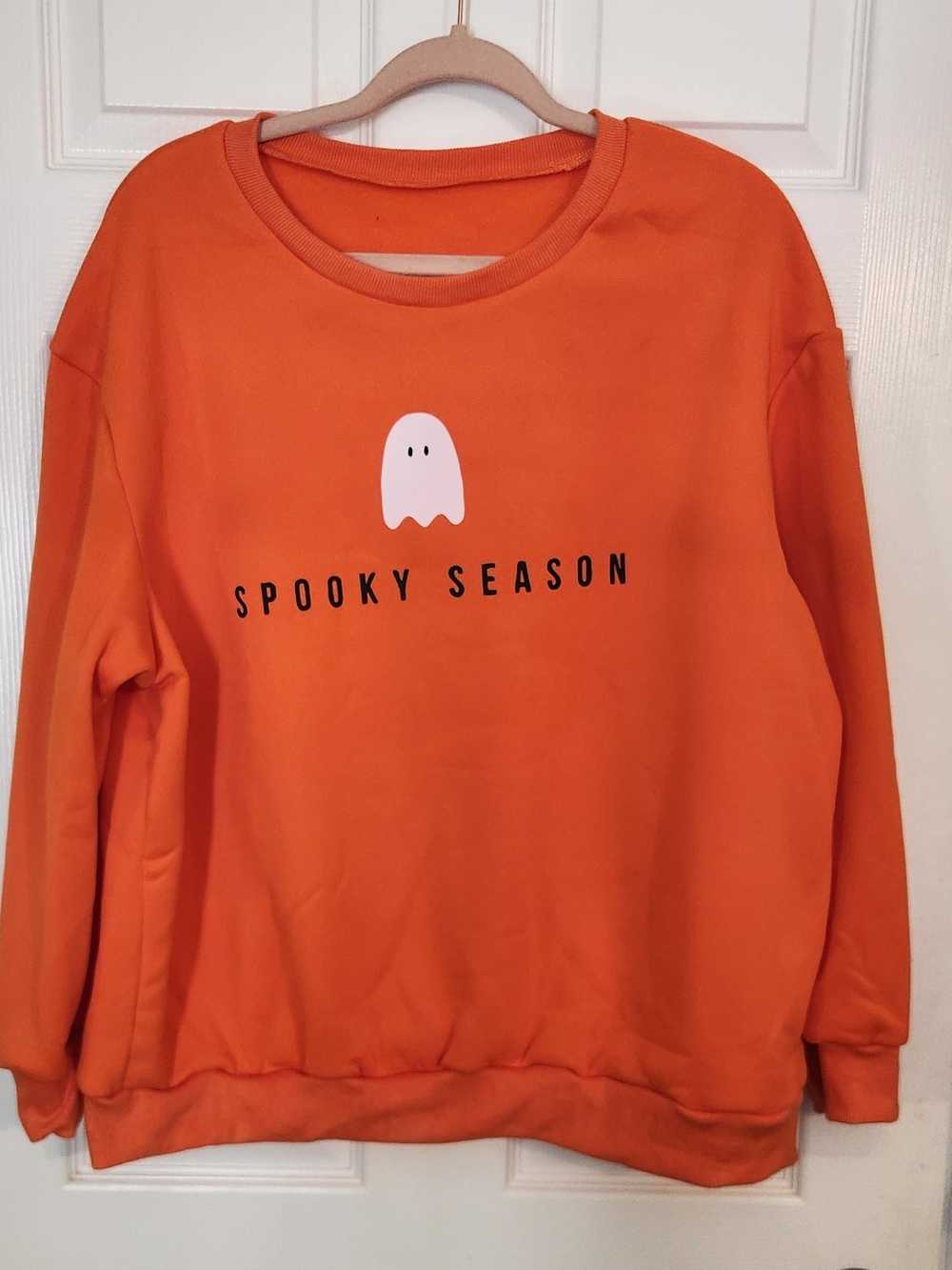 Spooky Season Orange Graphic Sweatshirt - Women